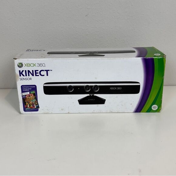 Microsoft Xbox 360 Kinect With Cords & Box - Picture 2 of 3